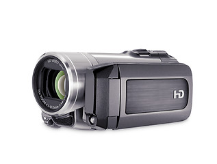 Image showing high-definition camera isolated on a white background