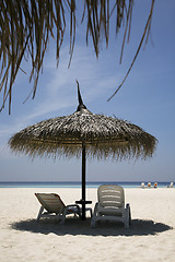 Image showing Beach parasol