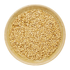 Image showing gold flax seeds