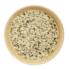 Image showing shelled hemp seeds 