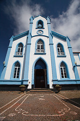 Image showing The blue church