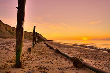 Image showing On the beach in Norfolk