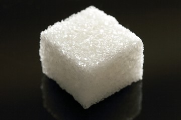 Image showing Lump sugar Closeup