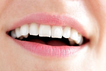 Image showing Happy woman's mouth