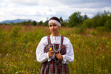 Image showing girl in national dress 