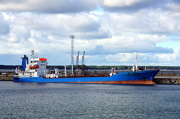 Image showing Tanker in port