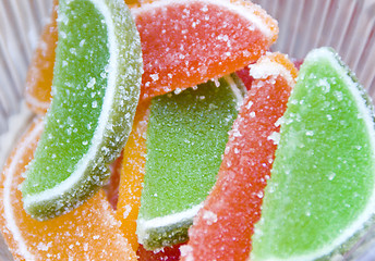 Image showing Fruit jellies of different color 