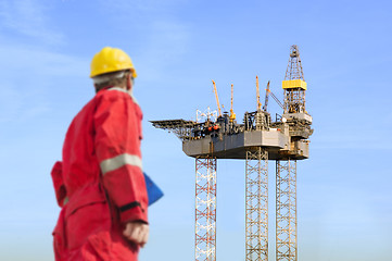 Image showing Oil rig construction