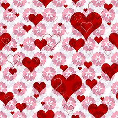Image showing Seamless valentine pattern