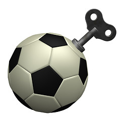 Image showing wind up soccer