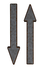 Image showing rusty arrows