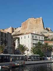 Image showing Bonifacio, august 2012, view of the genovese fortification from 