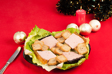 Image showing Christmas appetizer