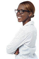 Image showing Confident african corporate lady