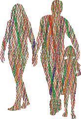Image showing Family for a walk
