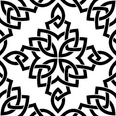 Image showing Black Celtic seamless pattern