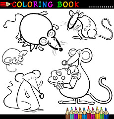 Image showing Animals for Coloring Book or Page