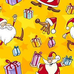 Image showing Christmas Cartoon Seamless Pattern