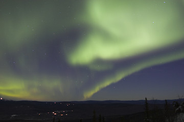 Image showing Sky filled with northern light