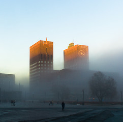 Image showing Foggy afternoon