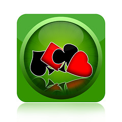 Image showing Gambling poker icon