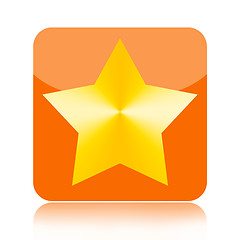 Image showing Golden star icon 