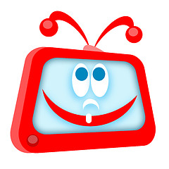 Image showing Smiling TV