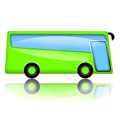 Image showing Green bus