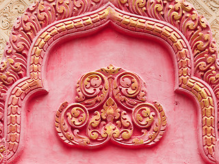 Image showing Ornament at Buddhist Temple in Cambodia