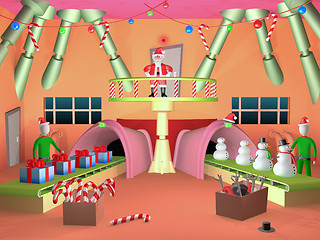 Image showing Santa's Factory