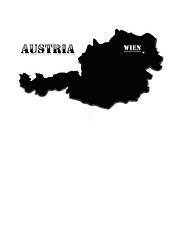 Image showing The map of Austria