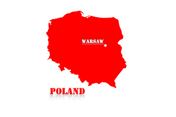 Image showing Map of Poland