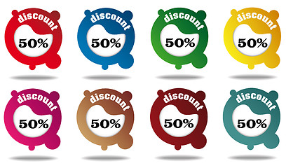 Image showing Discount icon/labels collection