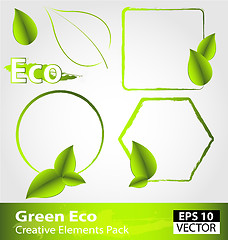 Image showing Green ecology design elements