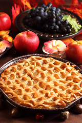 Image showing Traditional apple pie