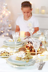 Image showing Christmas place setting