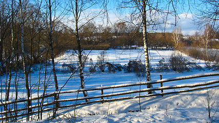 Image showing Winter rural landscape