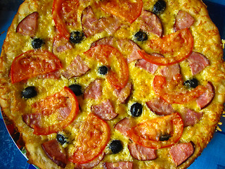 Image showing The tasty appetizing pizza