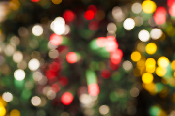 Image showing Defocused Christmas lights