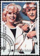 Image showing Marilyn Monroe - Guinea Stamp