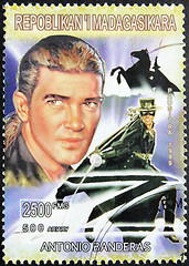 Image showing Banderas Stamp