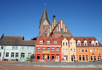 Image showing Market place in Barth, Germany