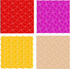 Image showing seamless vintage floral patterns set