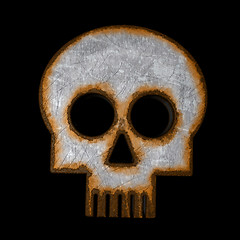 Image showing rusty skull symbol