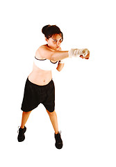 Image showing Training boxing.