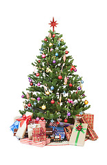 Image showing Christmas tree with presents