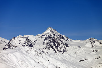 Image showing Snow covered mountains