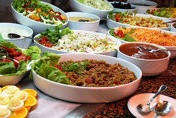 Image showing Various food in buffet