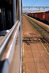 Image showing Trains on railroad