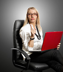 Image showing Business Woman In Chair